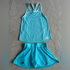 🤍Adidas Blue Tennis Skirt and Top Set 🤍
